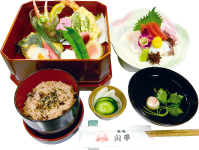 お祭り見学ゆったりプラン料理